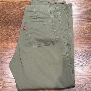 Levi's Olive Green Straight Fit Pant